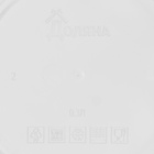 Набор контейнеров для хранения еды Доляна, 3 шт., 150 мл, 300 мл, 500 мл, пластик, круглые, прозрачные, крышка зелёная - Фото 4