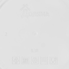 Набор контейнеров для хранения еды Доляна, 3 шт., 150 мл, 300 мл, 500 мл, пластик, круглые, прозрачные, крышка зелёная - Фото 5