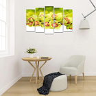 Картина модульная на подрамнике "Зелёная орхидея" 125*80 см - Фото 3