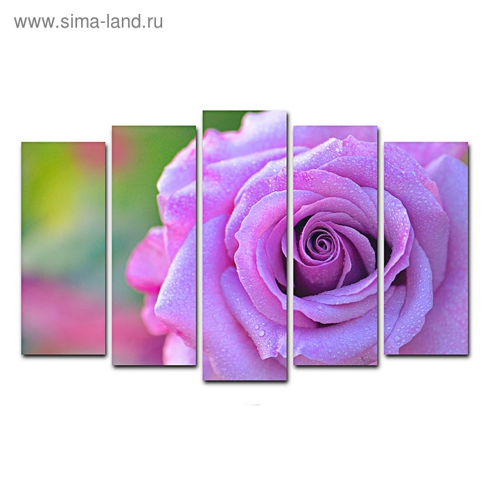 Картина модульная на подрамнике "Роза"  125*80 см - Фото 1