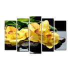 Картина модульная на подрамнике "Жёлтые орхидеи" 125*80 см - фото 3627081