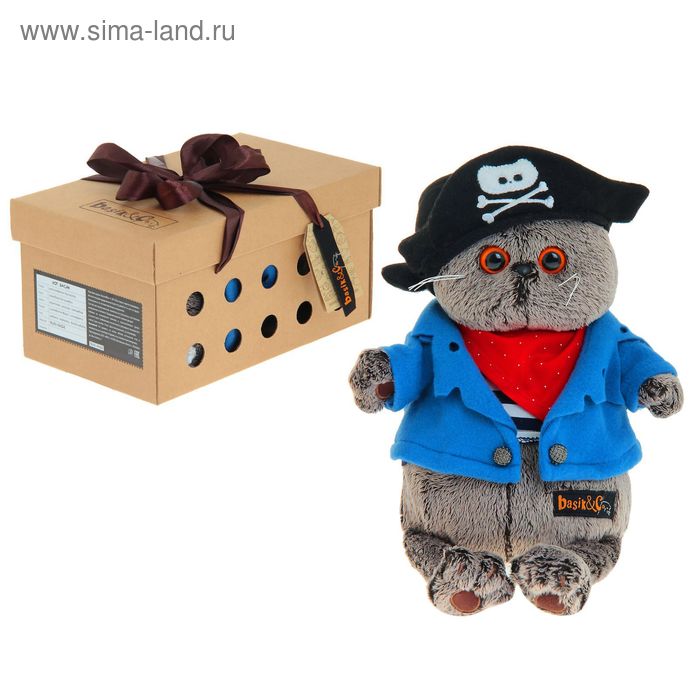 Мягкая игрушка "Басик - пират", 25 см - Фото 1