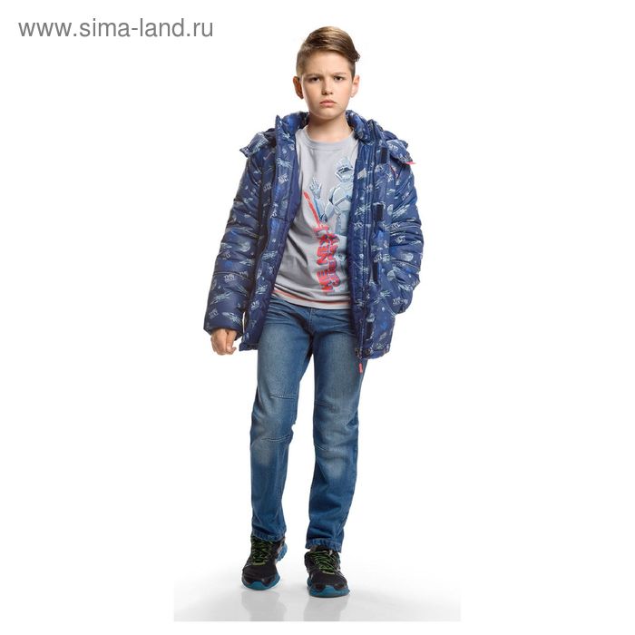 Джинсы для мальчика, возраст 12 лет, цвет синий - Фото 1