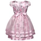 Платье для девочек, рост 110 см, цвет розовый - Фото 3