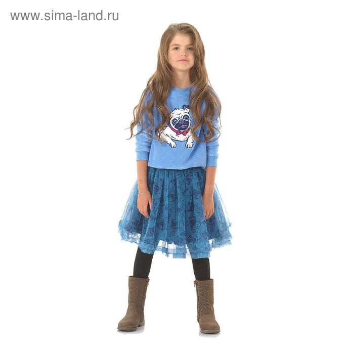 Юбка для девочек, рост 116 см, цвет синий - Фото 1