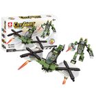 Конструктор «Военный вертолёт», 140 деталей, 2 варианта сборки - Фото 1