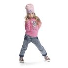 Джемпер для девочек, рост 110 см, цвет розовый - Фото 1