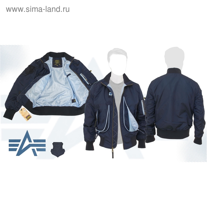 Куртка Richardson Alpha Industries Replica Blue, L - Фото 1