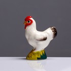 Статуэтка фарфоровая «Курица белая», авторская роспись, 8 см - Фото 3