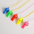 Свисток «Футбол» с верёвкой, МИКС - Фото 2