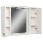 Зеркало шкаф для ванной комнаты «Домино» Cube 100, с подсветкой, 1004×688 мм - Фото 2