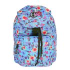 Рюкзак молодёжный на стяжке шнурком "Полевые цветы", 1 отдел, 1 наружный карман, цвет сиреневый - Фото 1