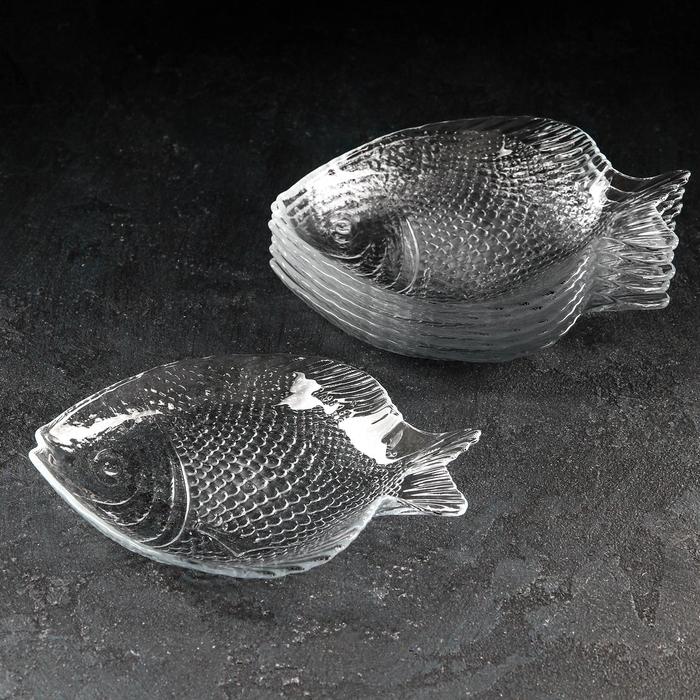 Набор блюд «Рыба. Marine», 19,8×15,8 см, 6 шт - Фото 1