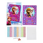 Аппликация цветами и стразами "Верь в чудеса", Холодное сердце, А5 - Фото 2