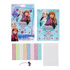 Аппликация цветами и стразами "Волшебная красота", Холодное сердце, А5 - Фото 2