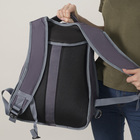 Рюкзак школьный, 2 отдела на молниях, наружный карман, цвет серый - Фото 5