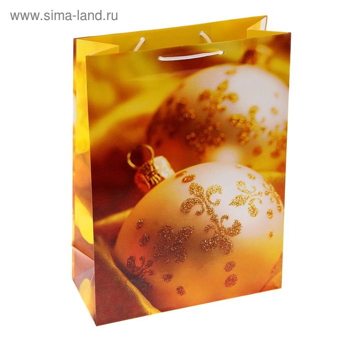 Пакет подарочный "Золотые украшения", 14.5 х 11.5 х 6.5 см - Фото 1