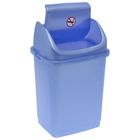 Контейнер для мусора «Камелия», 4 л, цвет голубой перламутр - Фото 2