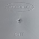 Ведро для мусора «Камелия», 8 л, серебристый перламутр, чёрное - Фото 4