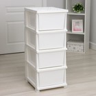 Комод 4-х секционный «Декор. Ажур», белый - Фото 4