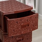 Комод 4-х секционный «Декор. Ажур», коричневый - Фото 3