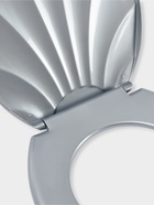 Сиденье для унитаза «Ракушка», 44.5×37 см, с крышкой, серебристый перламутр 1593649