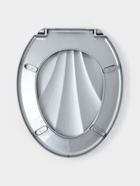 Сиденье для унитаза «Ракушка», 44.5×37 см, с крышкой, серебристый перламутр 1593649