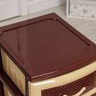 Комод 3-х секционный «Дельфин», бежево-коричневый - Фото 2