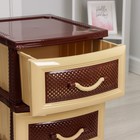 Комод 3-х секционный «Дельфин», бежево-коричневый - Фото 3