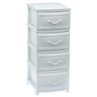 Комод 4-х секционный «Дельфин», белый - Фото 1