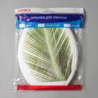 Сиденье для унитаза с крышкой «Декор. Пальма», 44.5×37 см, белое - Фото 6