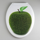 Сиденье для унитаза с крышкой «Декор. Яблоко», 44.5×37 см, белое - Фото 1