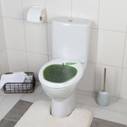 Сиденье для унитаза с крышкой «Декор. Яблоко», 44.5×37 см, белое - Фото 2