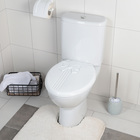 Сиденье для унитаза с крышкой «Комфорт Люкс», 44,5×37 см, цвет белый - фото 9093338