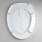 Сиденье для унитаза с крышкой «Комфорт Люкс», 44.5×37 см, белое - Фото 3