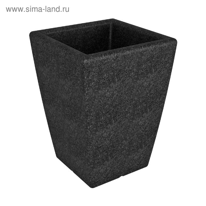 Кашпо Flox, 50 × 50 × 68 см, объём 43 л, цвет чёрный гранит - Фото 1