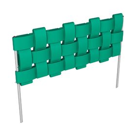 Ограждение декоративное, 98 × 38,5 см, Flox, 4 секции, зелёное
