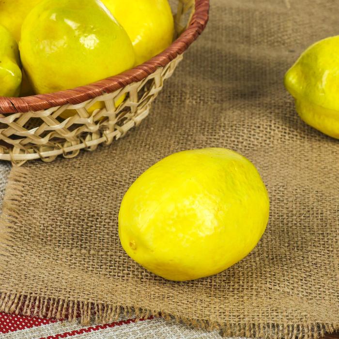 Муляж "Лимон" 10 см, жёлтый - Фото 1