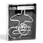 Головоломка металлическая «Раздели на части» №23 - Фото 4