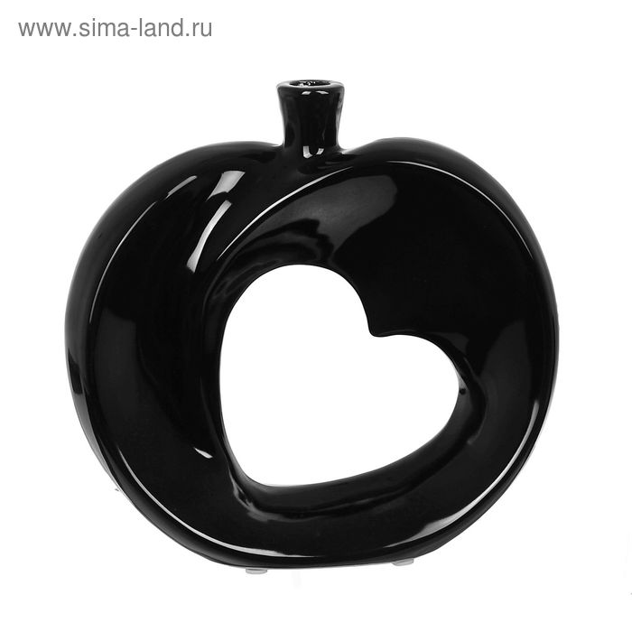 ваза керамика абстракция микс 21*21 сердце - Фото 1