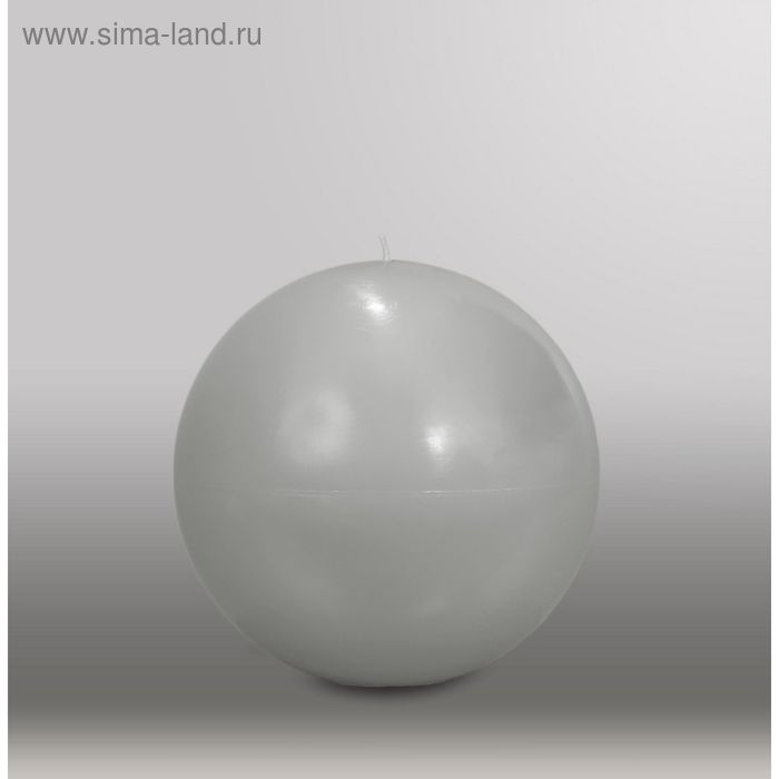Свеча шар "Классика", d=150мм,  дымчато-голубой - Фото 1