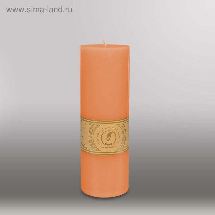 Свеча цилиндр "Классика", 80x255мм,  терракотовый - Фото 1