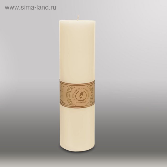 Свеча цилиндр "Классика", 80x305мм,  слоновая кость - Фото 1
