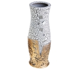 ваза керамика 30 см (3 вида) кракле ромбы - Фото 1