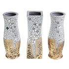 ваза керамика 30 см (3 вида) кракле ромбы - Фото 2