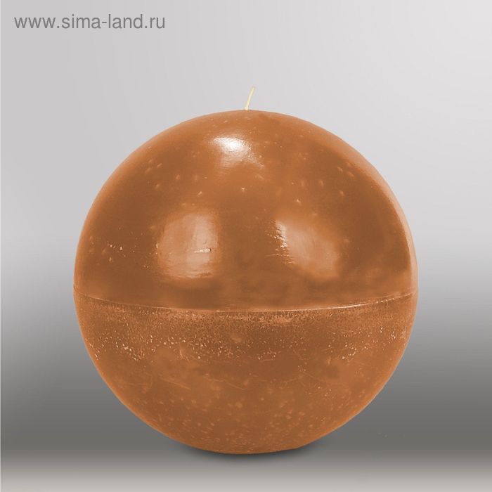 Свеча шар "Мрамор", d=200мм,  коричневый - Фото 1