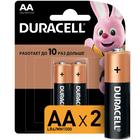 Батарейка алкалиновая Duracell Basic, AA, LR6-2BL, 1.5В, блистер, 2 шт. - фото 8487536