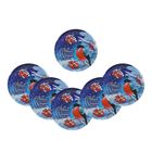 Тарелка бумажная "С новым годом" снегирь (18 см) - Фото 2