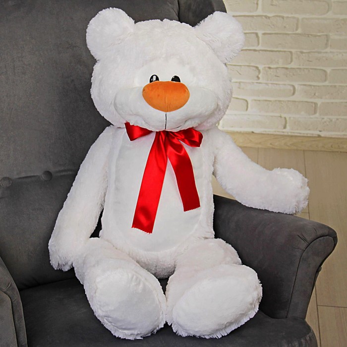 Мягкая игрушка «Медведь Брэд большой», 110 см, цвет белый - Фото 1
