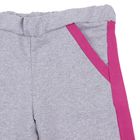 Брюки спортивные для девочки, рост 110-116 см (28), цвет серый/розовый (арт. БС2_Д) - Фото 3